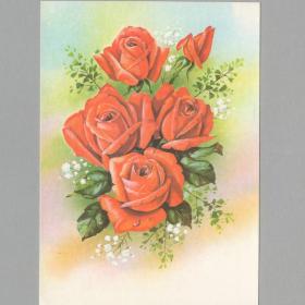 Ретро открытки цветы - 53 фото